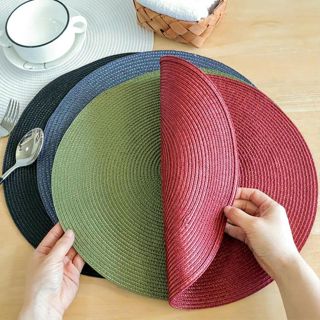 Kit 10 OU 20 pçs Jogo Americano de Mesa Sousplat Mesa Posta Jantar Decoração em Oferta na Shopee