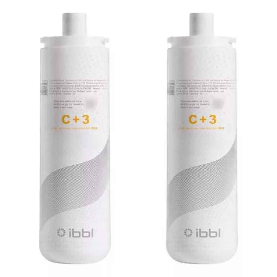 Kit 2 Purificador De Água Refil Filtro C+3 Ibbl Fr600 E-due