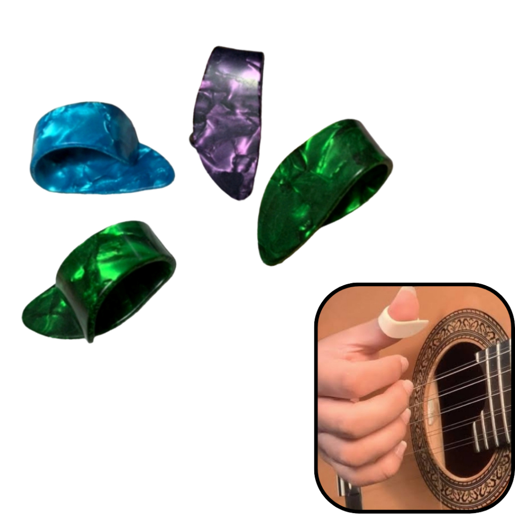 Kit com 6 Dedeiras Dedeira para viola violao aço violão nylon 7 cordas