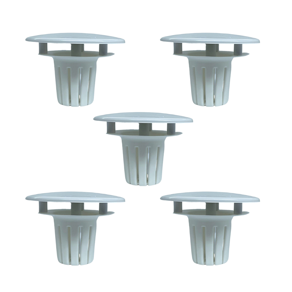 KIT 5 TAMPAS E RALOS DA CUSPIDEIRA / UNIDADE DE ÁGUA ODONTOLÓGICA DABI / GNATUS / SAEVO / KAVO