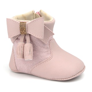 Sapatinho bebê Bota cano alto Menina em Oferta na Shopee