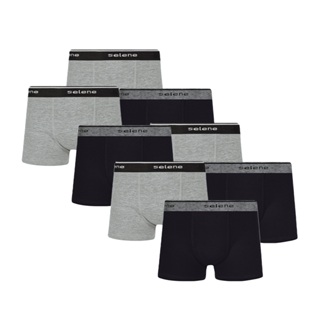8 Cuecas Boxer Infantil Cotton Com Elastano Confortável Selene De Algodão E Cós de Elástico em Oferta na Shopee