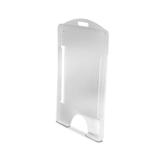Porta Crachá Cartões PVC Rígido Vertical Transparente em Oferta na Shopee