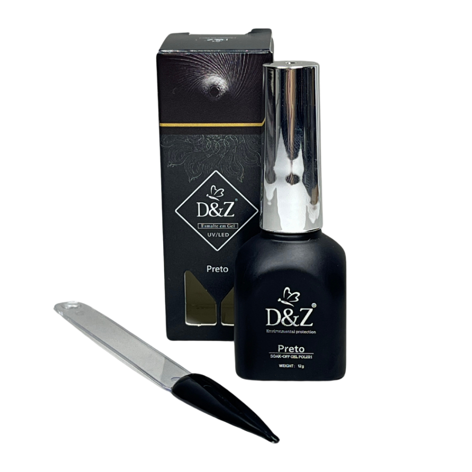 Esmalte em Gel UV/LEd D&Z PRETO 12ml