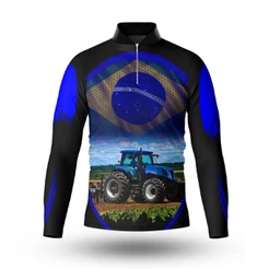 Camisa Camiseta Agro Uv50+ Agricultura Trator Dry Fit