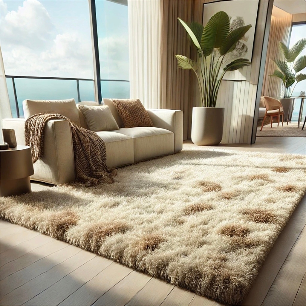 Tapete Peludo 3,00 x 2,00 Grande Felpudo Para Sala e Quarto