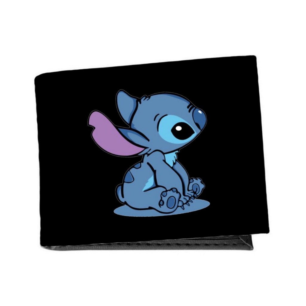Carteira Estampada Lilo e Stitch Azul Delicada Meninas Bolsinha Para Documento
