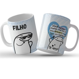 Caneca Personalizada Meme Flork Filho - Você Merecia o Mundo em Oferta na Shopee