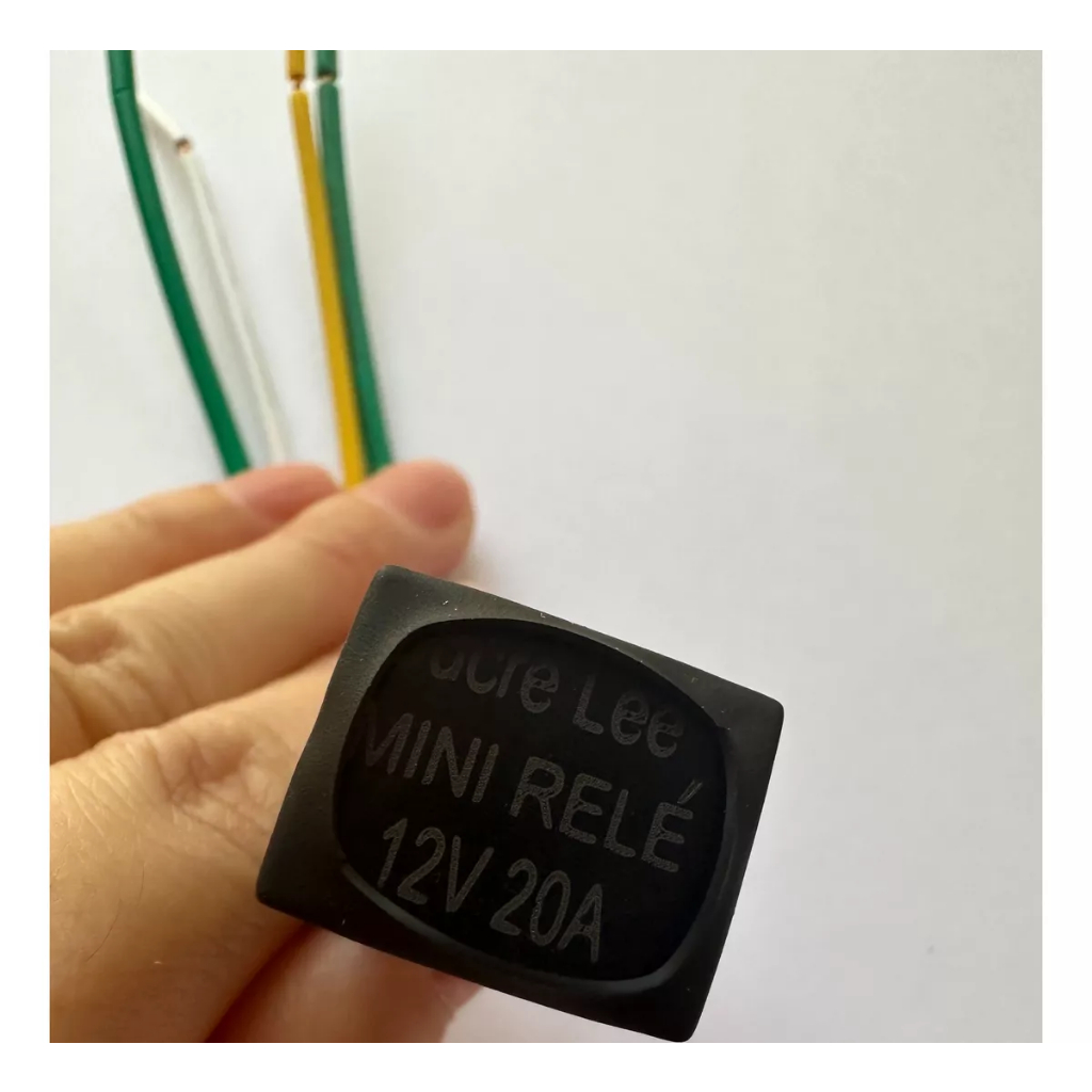 Kit 10 20 30 40 50 Mini Relé Sucre Lee 12V 10A 20A Universais P/ Rastreador Bloqueador Veicular