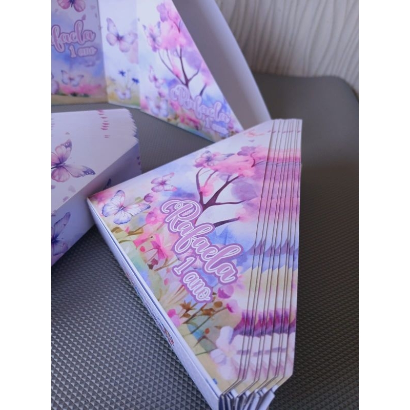 kit porta guardanapo centro de mesa personalizado jardim de borboletas em Oferta na Shopee