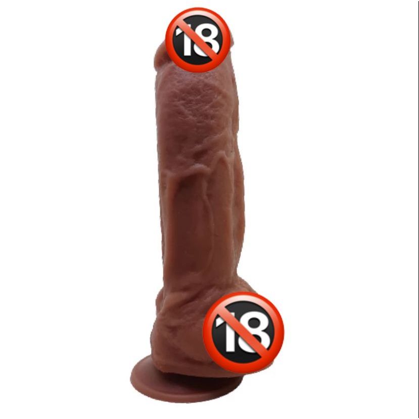 Dildo De Borracha Pinto Kong 24cm x 6,0cm Com Escroto Ventosa – Grande E Grosso
