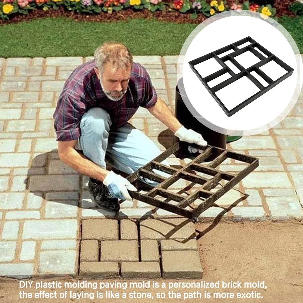 Forma Molde Piso Calçada Jardim Garagem Caminho Pedras Bloquete Área Externa Intertravado Easy Piso