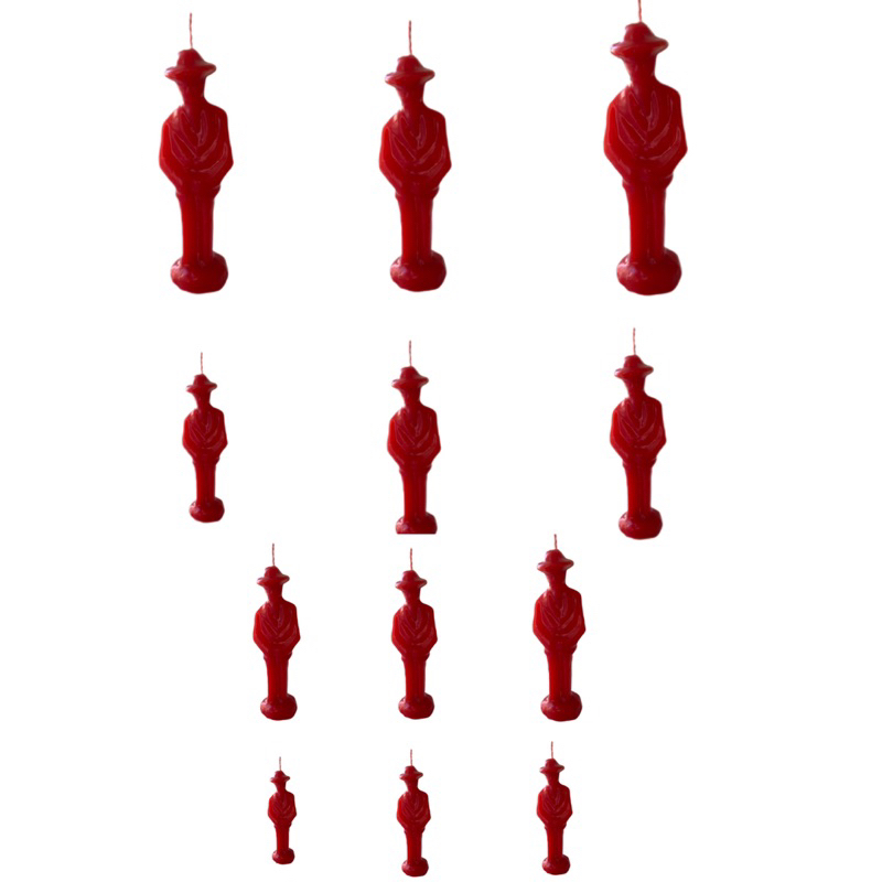 12 unidades de Zé pelintra vermelho