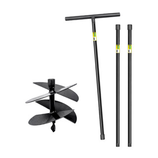 Cavadeira Trado 10 Polegadas (25cm) + Braço + 3 Extensão de 1metro/ Perfurador de Solo Manual em Oferta na Shopee
