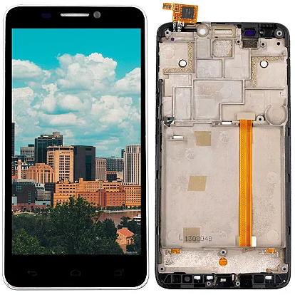Tela Frontal display Alcatel one touch idol 6030 com Aro