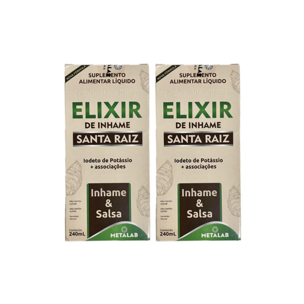 Kit 2 Elixir De Inhame 250ml Santa raiz em Oferta na Shopee