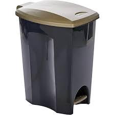 Lixeira Plástica Com Pedal  33 L Ecoblack Alta Qualidade Para Cozinha Banheiro Escritório