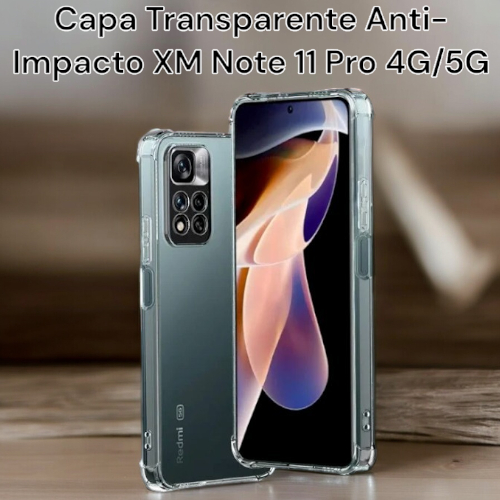 Capa Silicone Transparente Anti Impacto XM Redmi Note 11 Pro 4G/5G