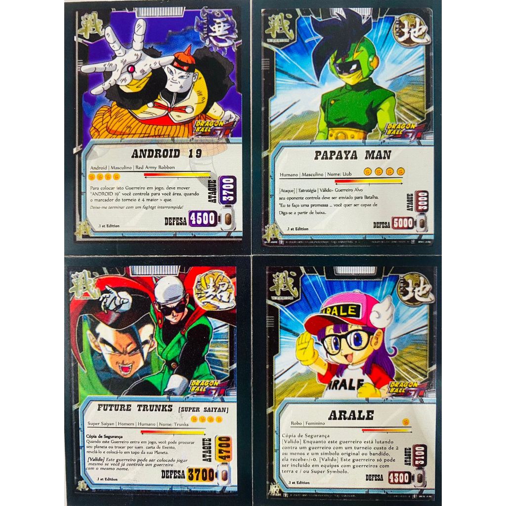 100 cards Dragon Ball SC = 25 pacotes fechados em Oferta na Shopee