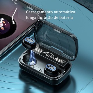 M10 Fone De Ouvido Bluetooth 5.1 Sem Fio TWS Touch Noise Reduction Waterproof