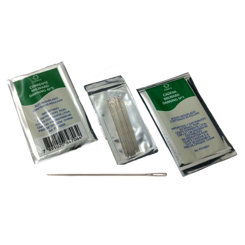 Agulha de Mão Darning milward Corrente - Pct c/ 20 Unid em Oferta na Shopee
