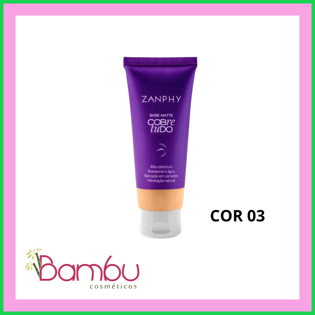 Base Alta cobertura Cobre Tudo Zanphy