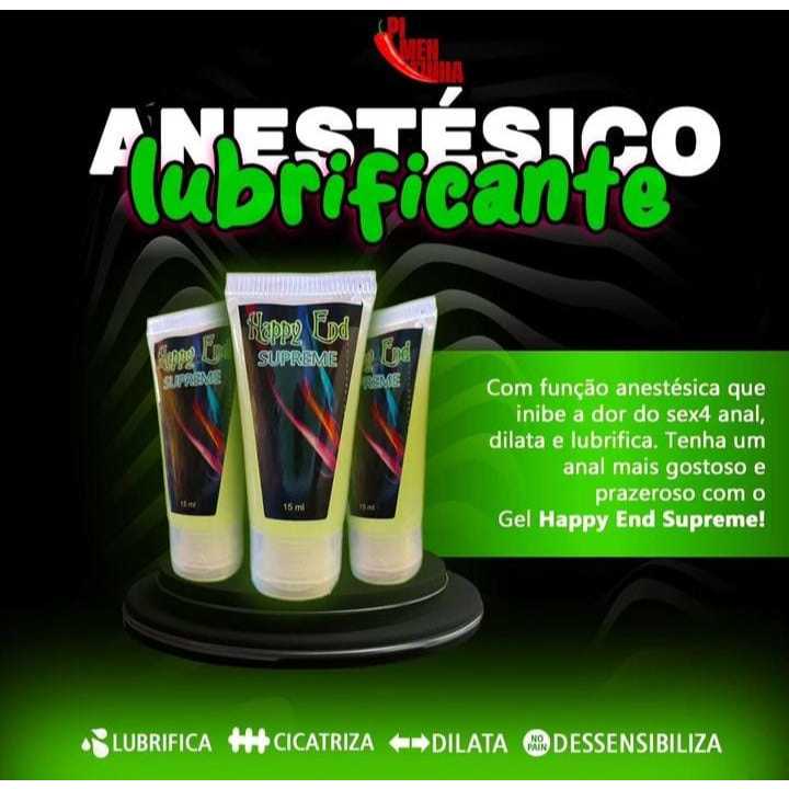 Gel Sexy Shop Happy End Supreme 4 em 1 Multifunções 15ml Lubrificante Auxilia no Sexo Anal em Oferta na Shopee