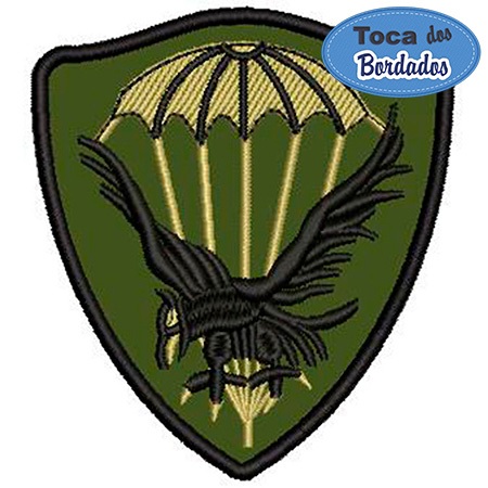 Patch Bordado Paraquedista 8,5x7,5 cm Cód.2323 breve paraquedismo