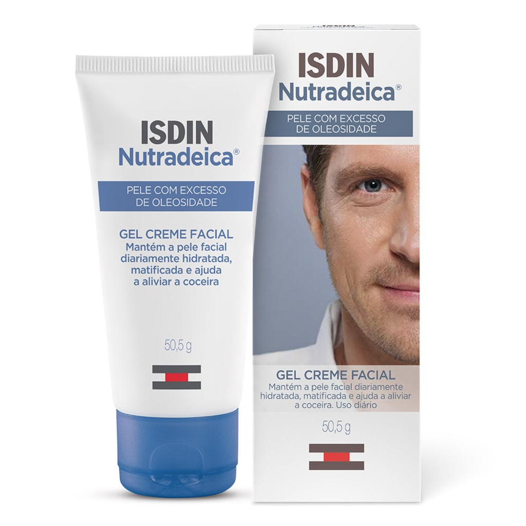 Gel Creme Facial Nutradeica Isdin Pele Descamativa com 50ml