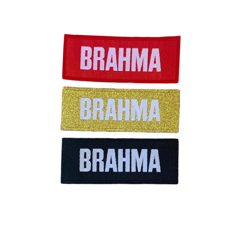 Adesivos Brahma bordados para chapéus - Patch way