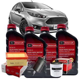 Kit Revisão Troca Óleo 5w30 100% Sintetico Ford New Fiesta 1.5 1.6 Sigma Hatch Sedan 2014 até 2019 em Oferta na Shopee