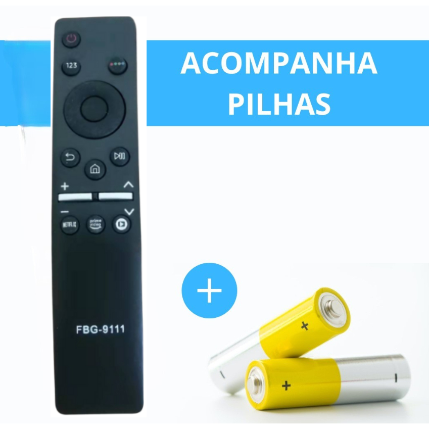 Controle Remoto TV Compatível Samsung 4K Universal FBG 9111/LE 7699