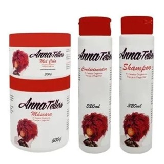 Kit Anna Telles Tratamento Capilar - Shampoo 320 ml + Máscara 500g + Condicionador 320 ml + Mel cola 300g em Oferta na Shopee