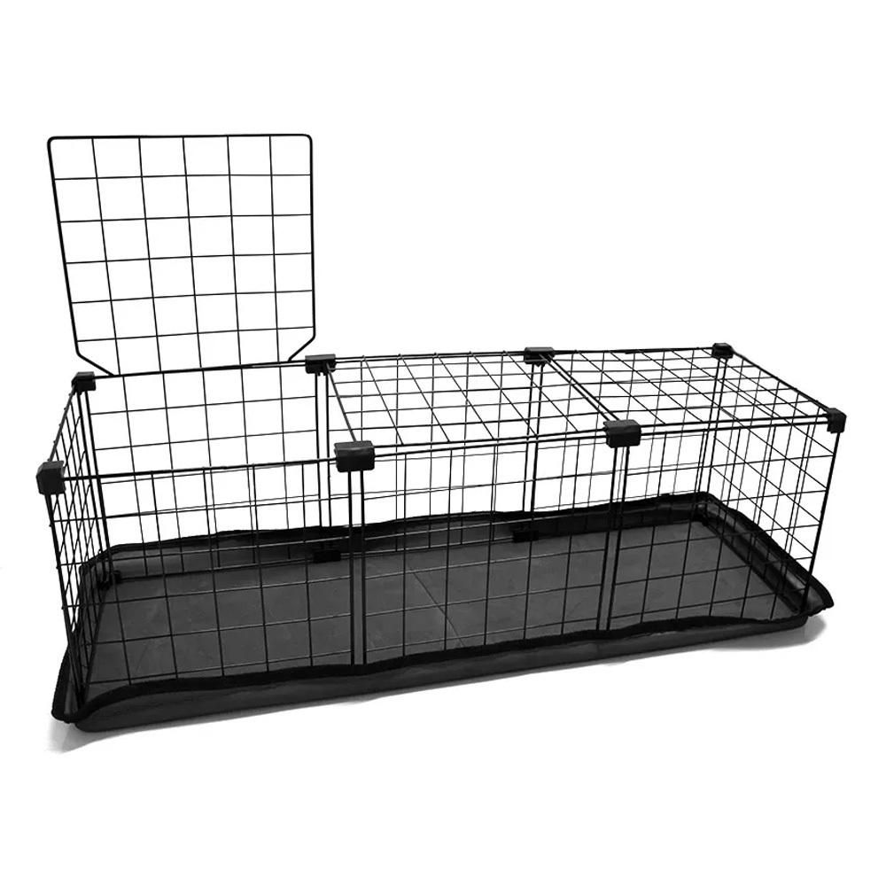 Cercado Gaiola Porquinho da Índia Coelho com Bandeja Higiênica Fácil Limpar Cercadinho Aramado Pets em Oferta na Shopee
