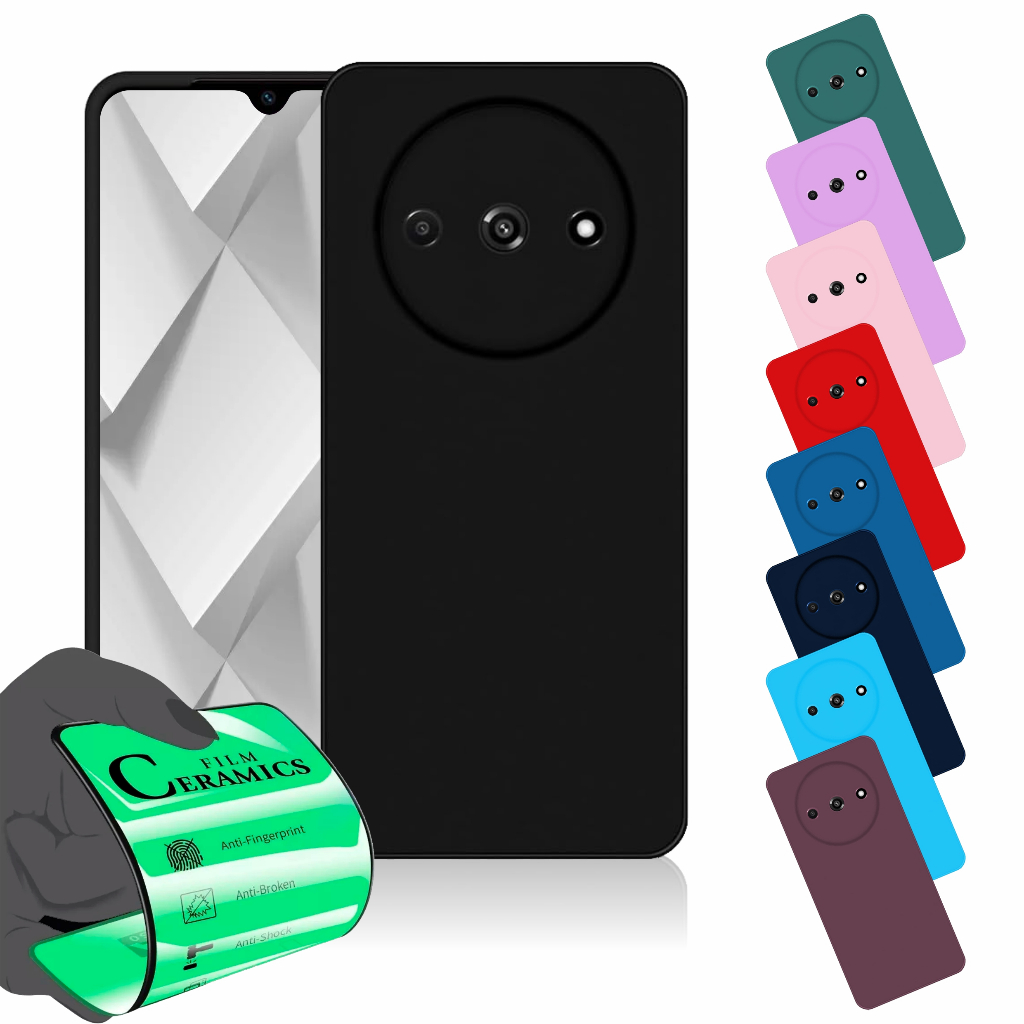 Capa Capinha Anti Shock Aveludada + Película Para Redmi A3