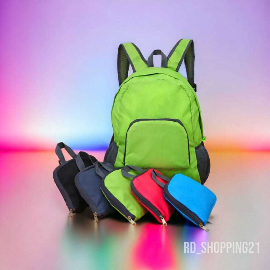 MOCHILA DOBRÁVEL IMPERMEÁVEL COMPACTA Academia E Escola