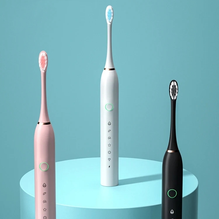 Escova de Dentes Elétrica Automático Recarregável USB Homens E Mulheres Branqueador Ultrassônico