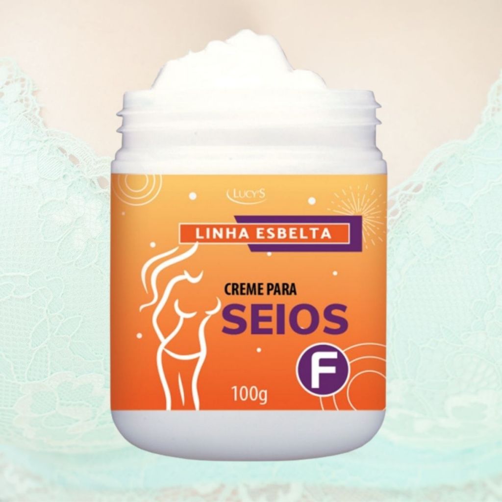 Seios Firmes Tonificados Creme Seios F Auxilia na Firmeza dos Seios Lucy's - 100g