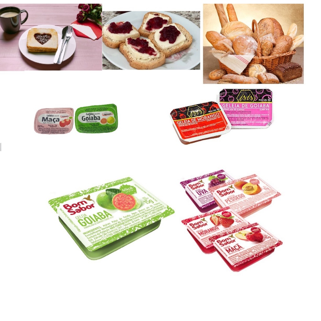 Mni Geleia sachê cx 25 unidades pote blister sortidas mista doce BOM SABOR ISIS DEGUSTDEGUST em Oferta na Shopee