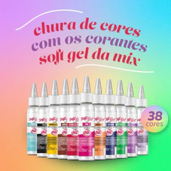 1~4 CORANTES SOFT GEL MIX GRANDE 60 GRAMAS PARA DECORAÇÃO (CHOCO)