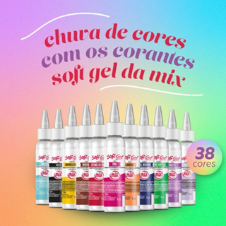 1~4 CORANTES SOFT GEL MIX GRANDE 60 GRAMAS PARA DECORAÇÃO// em Oferta na Shopee