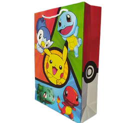 KIT 10/20/30/50 sacolas de papel POKÉMON Para Lembracinha Surpresa TAMANHO 25x17x6 cm