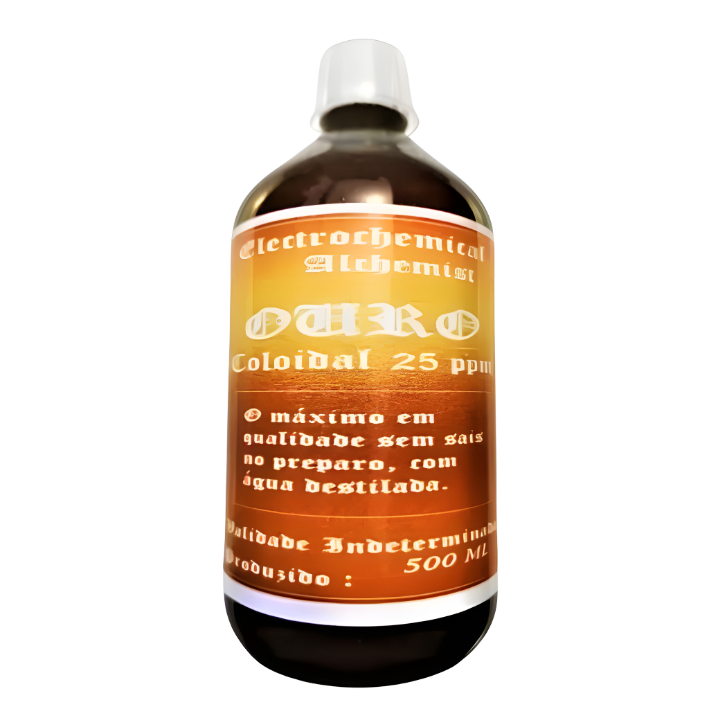 OURO COLOIDAL 500 ML - CONCENTRAÇÃO 25 PPM