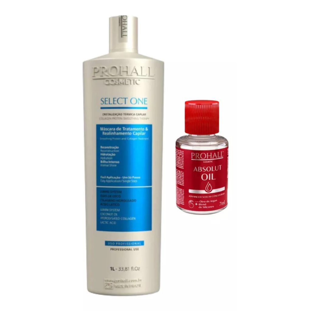 Prohall Select One Sem Formol 1 Litro + mini óleo