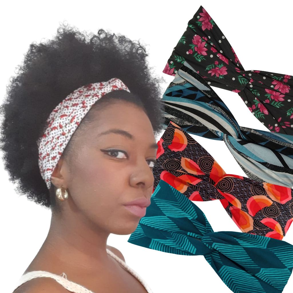 Faixa Para Cabelo Turbante Tiara Headband Skincare Afro Cacheado Liso
