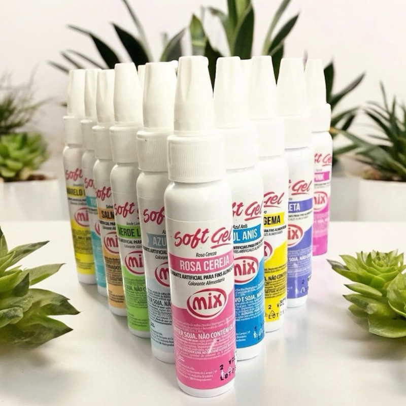 1~5 SOFT GEL MIX 25G CORANTES PARA DECORAÇÃO COM 38 CORES PARA ESCOLHER