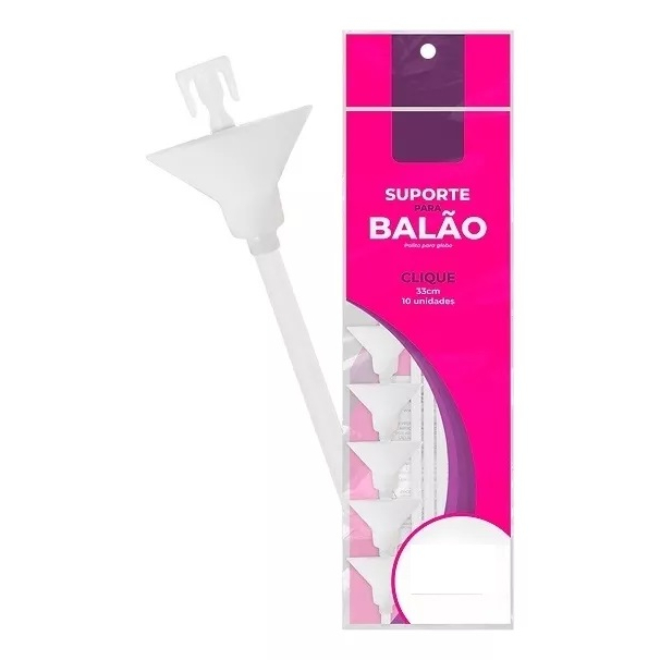 10 Varetas Suporte I Clique 30cm Varetas Para Balão Bubble Bexigas Ou Balão Metalizado