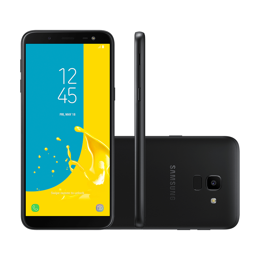 Smartphone Samsung Galaxy J6, 32GB, RAM 2GB, Tela 5.6",Android 8.0 Câmera 13MP - Exposição