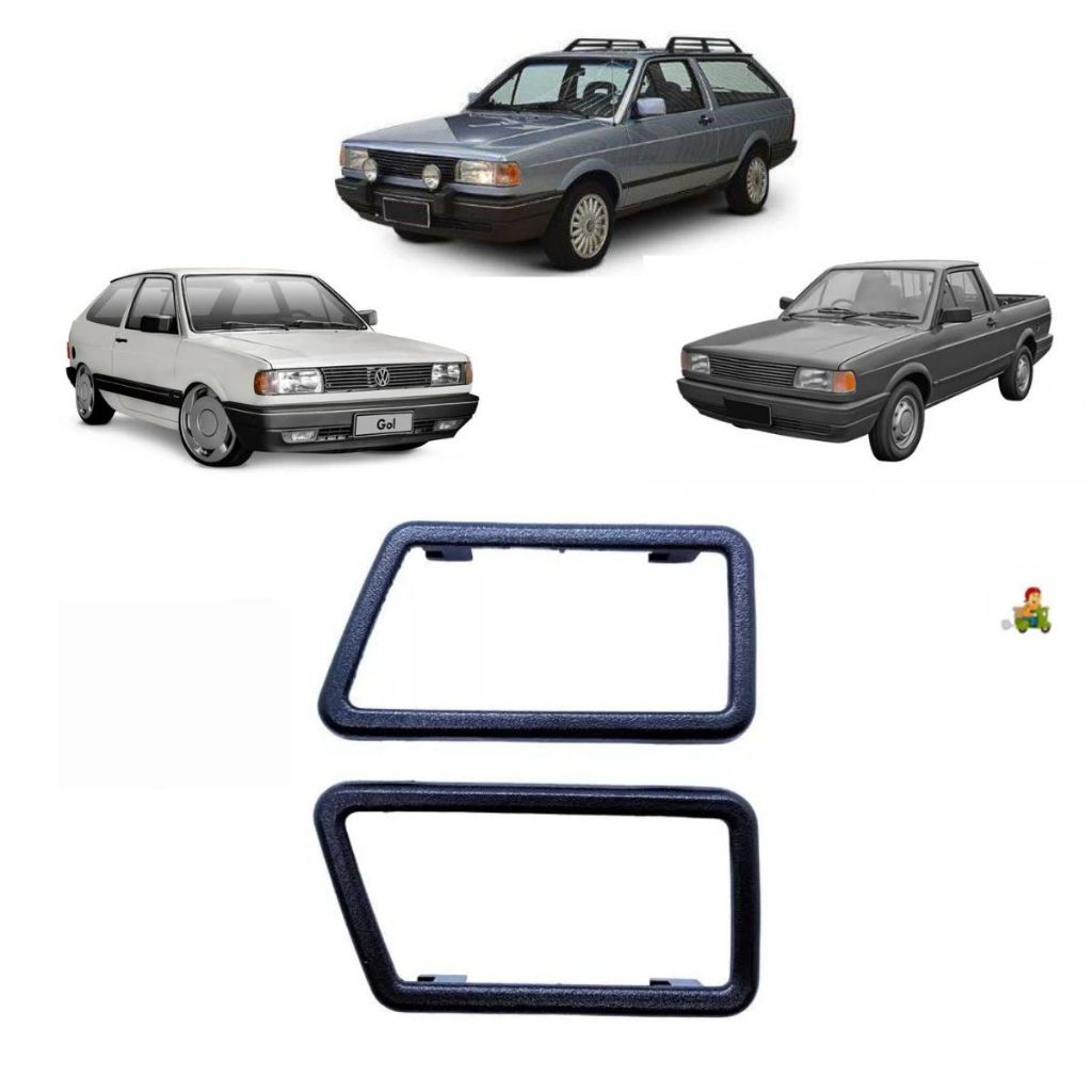 Par Moldura Maçaneta Interna Gol Parati Saveiro Quadrado em Oferta na Shopee