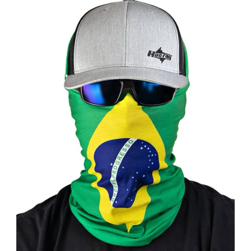 Balaclava bandana Bandeira Brasil Gola de Proteç ...